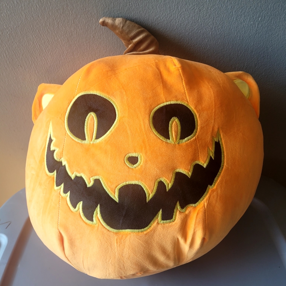 Pumpkin Cat Pillow